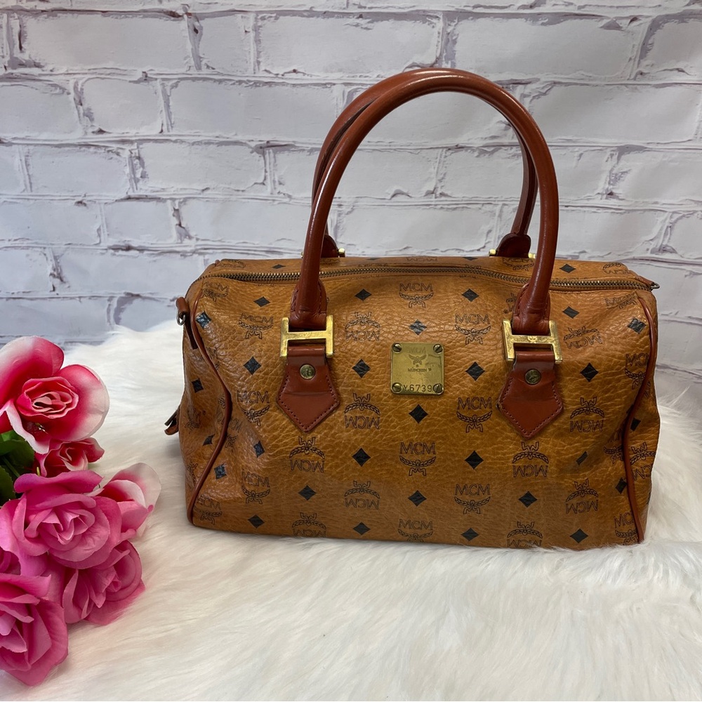 Vintage MCM Boston Bag -Gorgeous -Excellent Condition!
